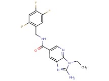2-amino-3-ethyl-N-(2,4,5-trifluorobenzyl)-3H-imidazo[4,5-b]pyridine-6-carboxamide