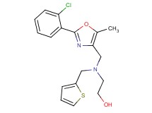 2-[{[2-(2-chlorophenyl)-5-methyl-1,3-oxazol-4-yl]methyl}(2-thienylmethyl)amino]ethanol