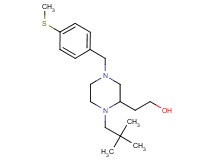 2-{1-(2,2-dimethylpropyl)-4-[4-(methylthio)benzyl]-2-piperazinyl}ethanol