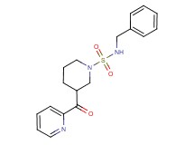 N-benzyl-3-(pyridin-2-ylcarbonyl)piperidine-1-sulfonamide