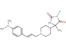 5-(1-{(2E)-3-[4-(dimethylamino)phenyl]-2-propen-1-yl}-4-piperidinyl)-5-methyl-2,4-imidazolidinedione