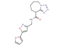N-{[5-(2-furyl)isoxazol-3-yl]methyl}-6,7,8,9-tetrahydro-5H-tetrazolo[1,5-a]azepine-9-carboxamide