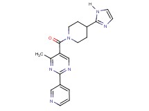 5-{[4-(1H-imidazol-2-yl)-1-piperidinyl]carbonyl}-4-methyl-2-(3-pyridinyl)pyrimidine