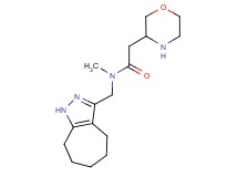 N-(1,4,5,6,7,8-hexahydrocyclohepta[c]pyrazol-3-ylmethyl)-N-methyl-2-(3-morpholinyl)acetamide hydrochloride