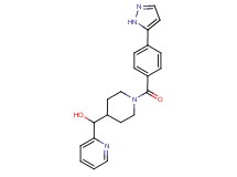 {1-[4-(1H-pyrazol-5-yl)benzoyl]piperidin-4-yl}(pyridin-2-yl)methanol