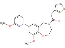 9-methoxy-7-(6-methoxy-2-pyridinyl)-4-(3-thienylacetyl)-2,3,4,5-tetrahydro-1,4-benzoxazepine