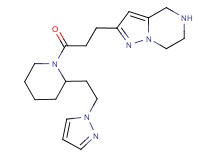 2-(3-oxo-3-{2-[2-(1H-pyrazol-1-yl)ethyl]-1-piperidinyl}propyl)-4,5,6,7-tetrahydropyrazolo[1,5-a]pyrazine hydrochloride