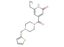 6-ethyl-4-{[4-(2-thienylmethyl)piperazin-1-yl]carbonyl}pyridin-2(1H)-one