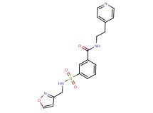 3-{[(isoxazol-3-ylmethyl)amino]sulfonyl}-N-(2-pyridin-4-ylethyl)benzamide