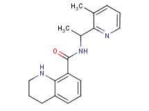 N-[1-(3-methylpyridin-2-yl)ethyl]-1,2,3,4-tetrahydroquinoline-8-carboxamide