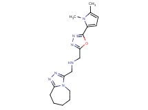 1-[5-(1,5-dimethyl-1H-pyrrol-2-yl)-1,3,4-oxadiazol-2-yl]-N-(6,7,8,9-tetrahydro-5H-[1,2,4]triazolo[4,3-a]azepin-3-ylmethyl)methanamine