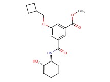 methyl 3-(cyclobutylmethoxy)-5-({[(1S*,2S*)-2-hydroxycyclohexyl]amino}carbonyl)benzoate