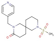 8-(methylsulfonyl)-2-(4-pyridinylmethyl)-2,8-diazaspiro[5.5]undecan-3-one