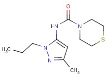 N-(3-methyl-1-propyl-1H-pyrazol-5-yl)thiomorpholine-4-carboxamide