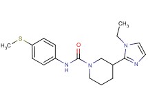 3-(1-ethyl-1H-imidazol-2-yl)-N-[4-(methylthio)phenyl]-1-piperidinecarboxamide