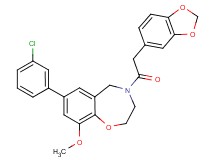 4-(1,3-benzodioxol-5-ylacetyl)-7-(3-chlorophenyl)-9-methoxy-2,3,4,5-tetrahydro-1,4-benzoxazepine