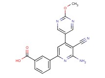 3-[6-amino-5-cyano-4-(2-methoxypyrimidin-5-yl)pyridin-2-yl]benzoic acid