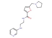 N-[2-(pyridin-3-ylamino)ethyl]-5-(pyrrolidin-1-ylmethyl)-2-furamide