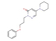 2-(3-phenoxypropyl)-5-(1-piperidinyl)-3(2H)-pyridazinone