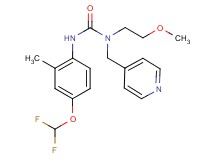 N'-[4-(difluoromethoxy)-2-methylphenyl]-N-(2-methoxyethyl)-N-(pyridin-4-ylmethyl)urea