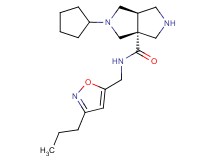 (3aR*,6aR*)-2-cyclopentyl-N-[(3-propylisoxazol-5-yl)methyl]hexahydropyrrolo[3,4-c]pyrrole-3a(1H)-carboxamide