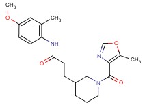 N-(4-methoxy-2-methylphenyl)-3-{1-[(5-methyl-1,3-oxazol-4-yl)carbonyl]piperidin-3-yl}propanamide
