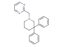 2-[(3,3-diphenylpiperidin-1-yl)methyl]pyrimidine