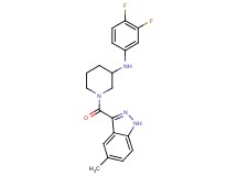N-(3,4-difluorophenyl)-1-[(5-methyl-1H-indazol-3-yl)carbonyl]-3-piperidinamine