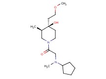 (3R*,4R*)-1-(N-cyclopentyl-N-methylglycyl)-4-(2-methoxyethyl)-3-methyl-4-piperidinol