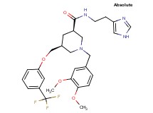 (3R,5S)-1-(3,4-dimethoxybenzyl)-N-[2-(1H-imidazol-4-yl)ethyl]-5-{[3-(trifluoromethyl)phenoxy]methyl}-3-piperidinecarboxamide