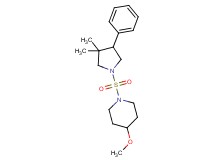 1-[(3,3-dimethyl-4-phenyl-1-pyrrolidinyl)sulfonyl]-4-methoxypiperidine