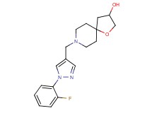 8-{[1-(2-fluorophenyl)-1H-pyrazol-4-yl]methyl}-1-oxa-8-azaspiro[4.5]decan-3-ol