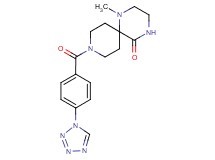 1-methyl-9-[4-(1H-tetrazol-1-yl)benzoyl]-1,4,9-triazaspiro[5.5]undecan-5-one