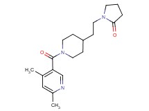 1-(2-{1-[(4,6-dimethyl-3-pyridinyl)carbonyl]-4-piperidinyl}ethyl)-2-pyrrolidinone