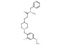 N-benzyl-3-[1-(2-fluoro-4-methoxybenzyl)-4-piperidinyl]-N-methylpropanamide