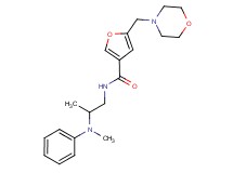 N-{2-[methyl(phenyl)amino]propyl}-5-(morpholin-4-ylmethyl)-3-furamide