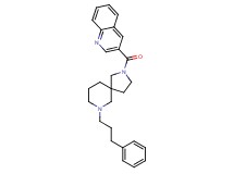 3-{[7-(3-phenylpropyl)-2,7-diazaspiro[4.5]dec-2-yl]carbonyl}quinoline