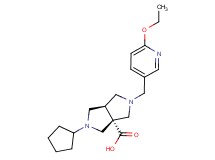 (3aR*,6aR*)-2-cyclopentyl-5-[(6-ethoxypyridin-3-yl)methyl]hexahydropyrrolo[3,4-c]pyrrole-3a(1H)-carboxylic acid