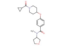 4-{[1-(cyclopropylcarbonyl)-4-piperidinyl]oxy}-N-methyl-N-(tetrahydro-3-furanyl)benzamide
