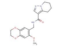 N-[(7-methoxy-2,3-dihydro-1,4-benzodioxin-6-yl)methyl]-4,5,6,7-tetrahydropyrazolo[1,5-a]pyridine-3-carboxamide