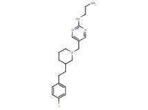 5-({3-[2-(4-fluorophenyl)ethyl]-1-piperidinyl}methyl)-N-propyl-2-pyrimidinamine