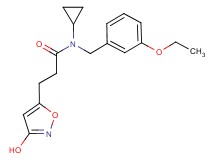 N-cyclopropyl-N-(3-ethoxybenzyl)-3-(3-hydroxyisoxazol-5-yl)propanamide