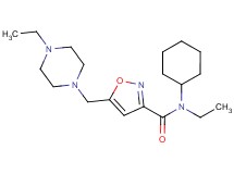 N-cyclohexyl-N-ethyl-5-[(4-ethylpiperazin-1-yl)methyl]isoxazole-3-carboxamide