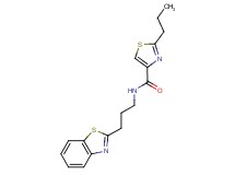 N-[3-(1,3-benzothiazol-2-yl)propyl]-2-propyl-1,3-thiazole-4-carboxamide