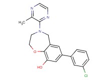 7-(3-chlorophenyl)-4-(3-methylpyrazin-2-yl)-2,3,4,5-tetrahydro-1,4-benzoxazepin-9-ol