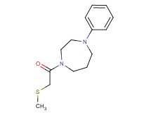 1-[(methylthio)acetyl]-4-phenyl-1,4-diazepane