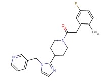 3-[(2-{1-[(5-fluoro-2-methylphenyl)acetyl]piperidin-4-yl}-1H-imidazol-1-yl)methyl]pyridine
