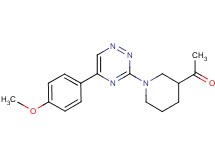 1-{1-[5-(4-methoxyphenyl)-1,2,4-triazin-3-yl]-3-piperidinyl}ethanone