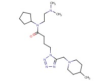 N-cyclopentyl-N-[2-(dimethylamino)ethyl]-4-{5-[(4-methyl-1-piperidinyl)methyl]-1H-tetrazol-1-yl}butanamide