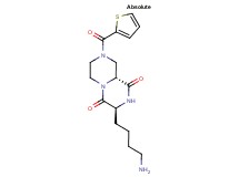 (3S,9aR)-3-(4-aminobutyl)-8-(2-thienylcarbonyl)tetrahydro-2H-pyrazino[1,2-a]pyrazine-1,4(3H,6H)-dione